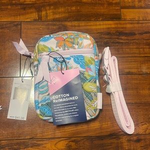 NWT Vera Bradley Convertible crossbody, wallet and lanyard